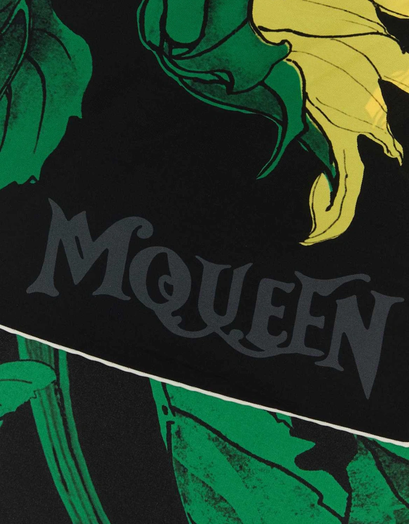 Alexander McQueen プリントシルクスカーフ () IFCHIC.COM
