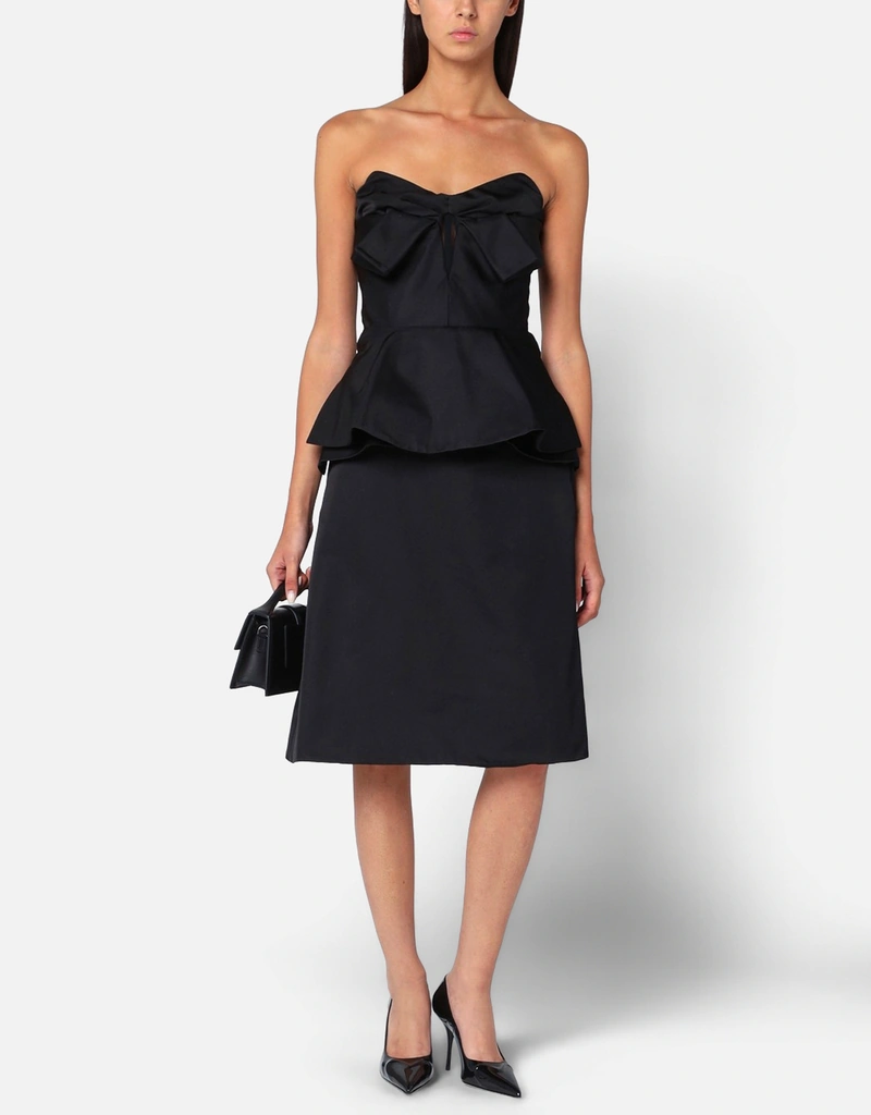 Alexander McQueen シルク混紡 フレア ミディスカート (ドレス) IFCHIC.COM