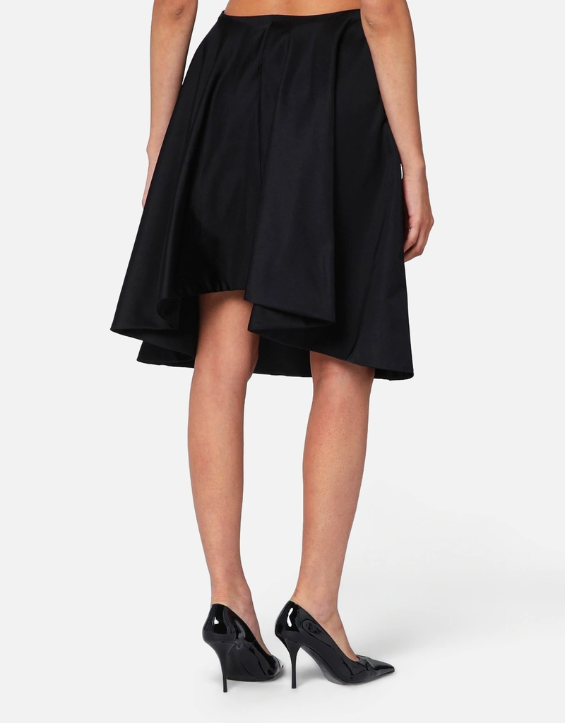 Alexander McQueen シルク混紡 フレア ミディスカート (ドレス) IFCHIC.COM