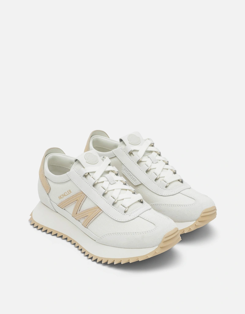 Moncler ホワイトナイロンスニーカー (すべての新品) IFCHIC.COM