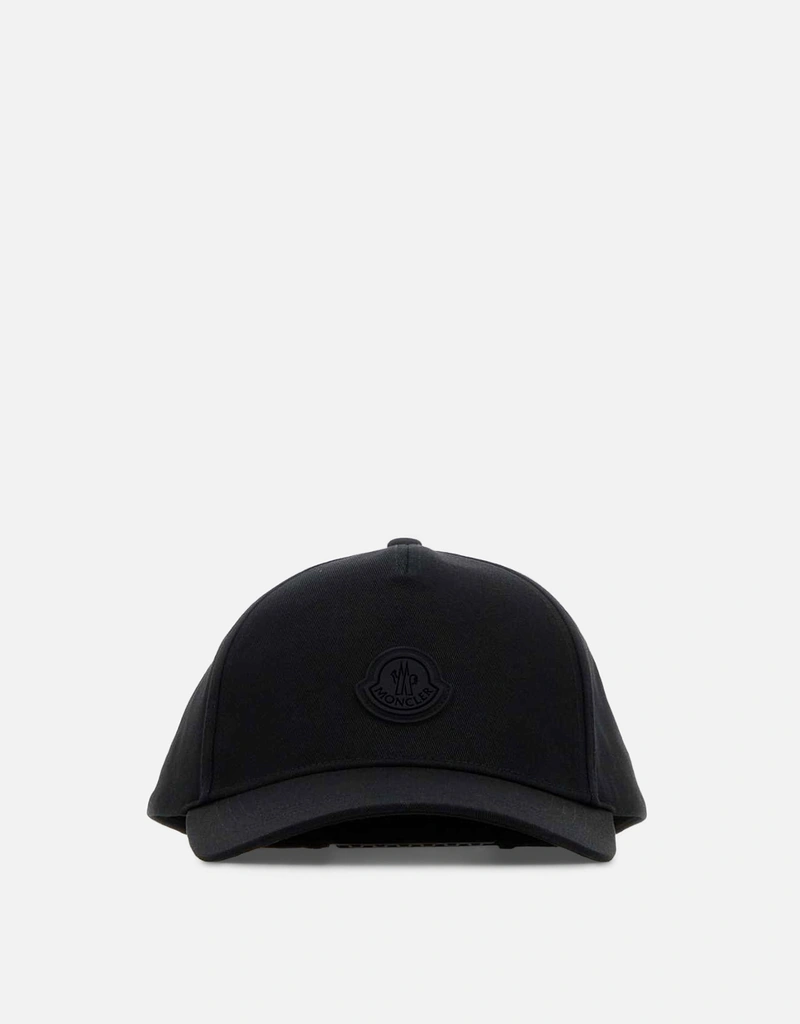 MONCLER ブラック ベースボールキャップ　男女兼用 Moncler メンズブラックコットンベースボールキャップ () IFCHIC.COM