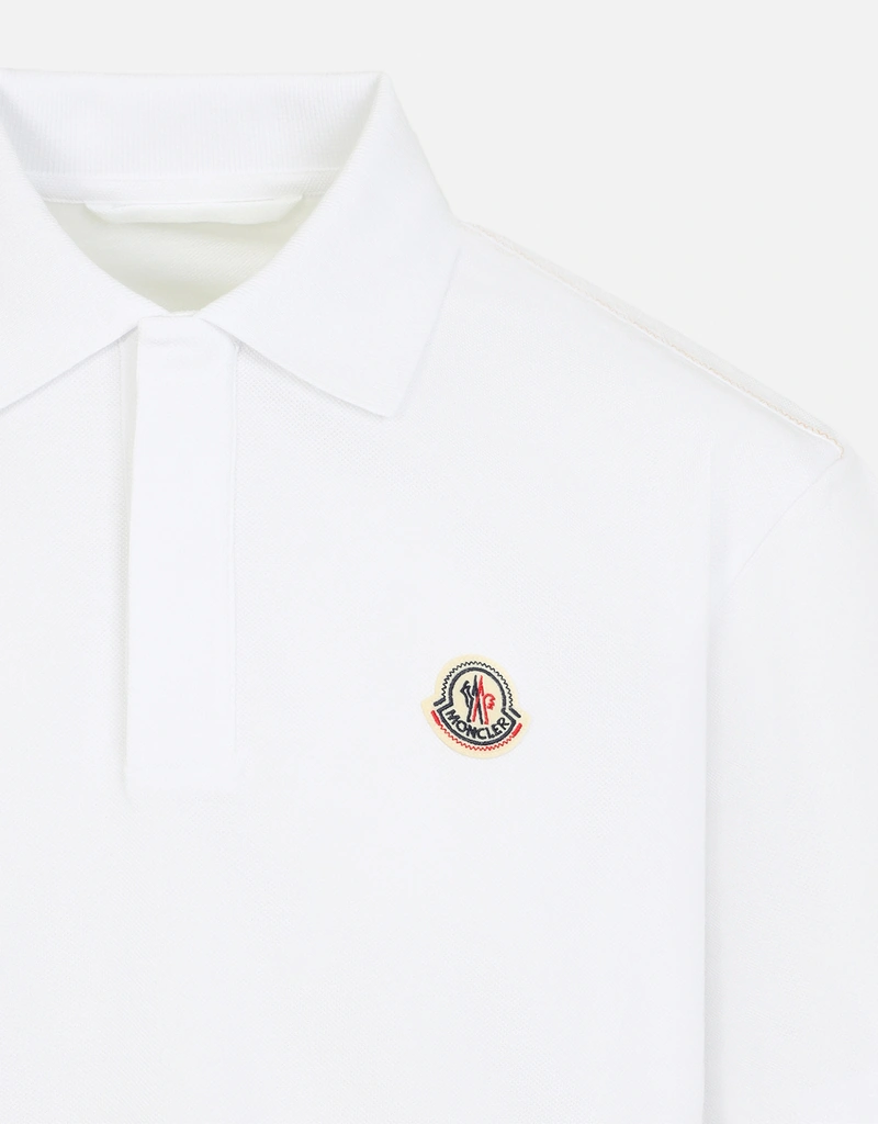 美品！MONCLER ホワイト 白 ポロシャツ サイズS MONCLER ホワイト ポロシャツ S - メルカリ