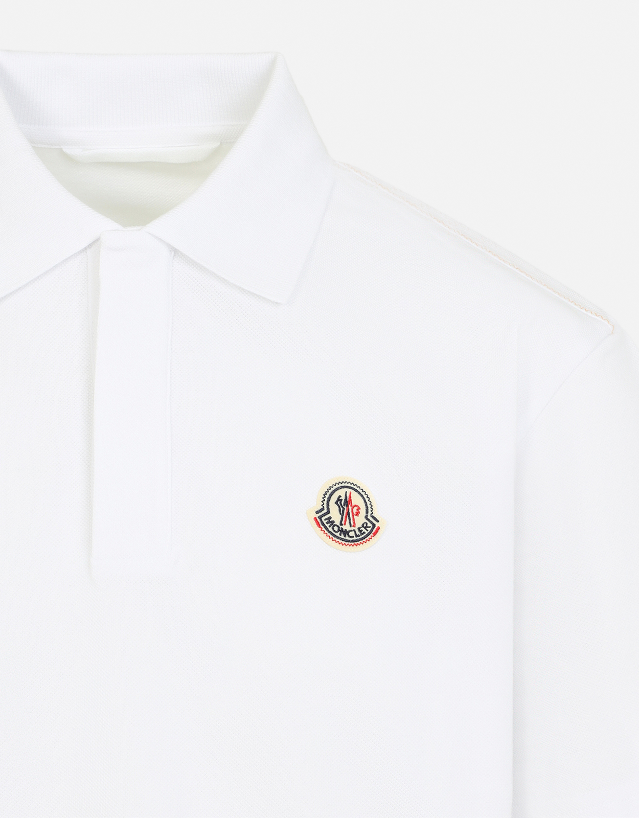 ⭐︎るる⭐︎ モンクレール:::刺繍キャラクター ホワイトポロシャツ 半袖 MONCLER（モンクレール） 【超美品】モンクレール MAGLIA POLO MANICA