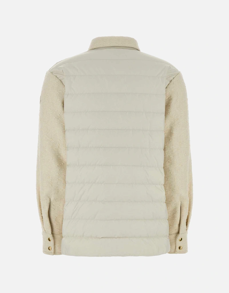 Moncler コットンブレンド絎縫ダウンシャツジャケット (すべての新品