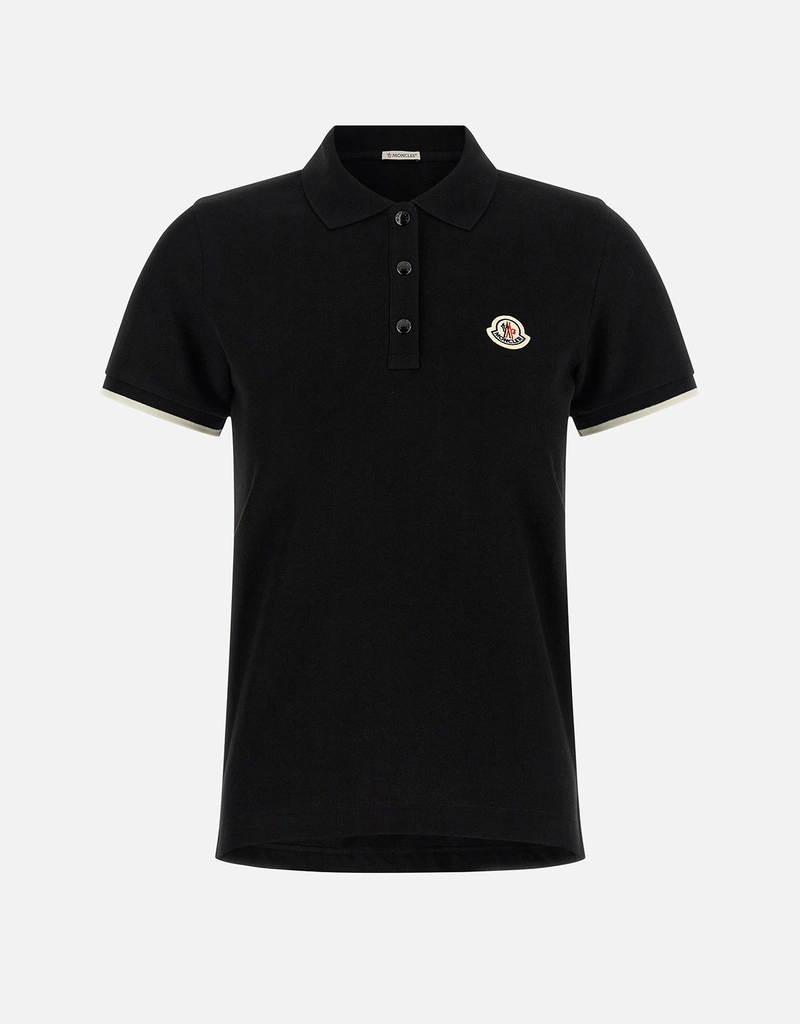 Moncler ロゴ コットンピケ ポロシャツ (すべての新品) IFCHIC.COM