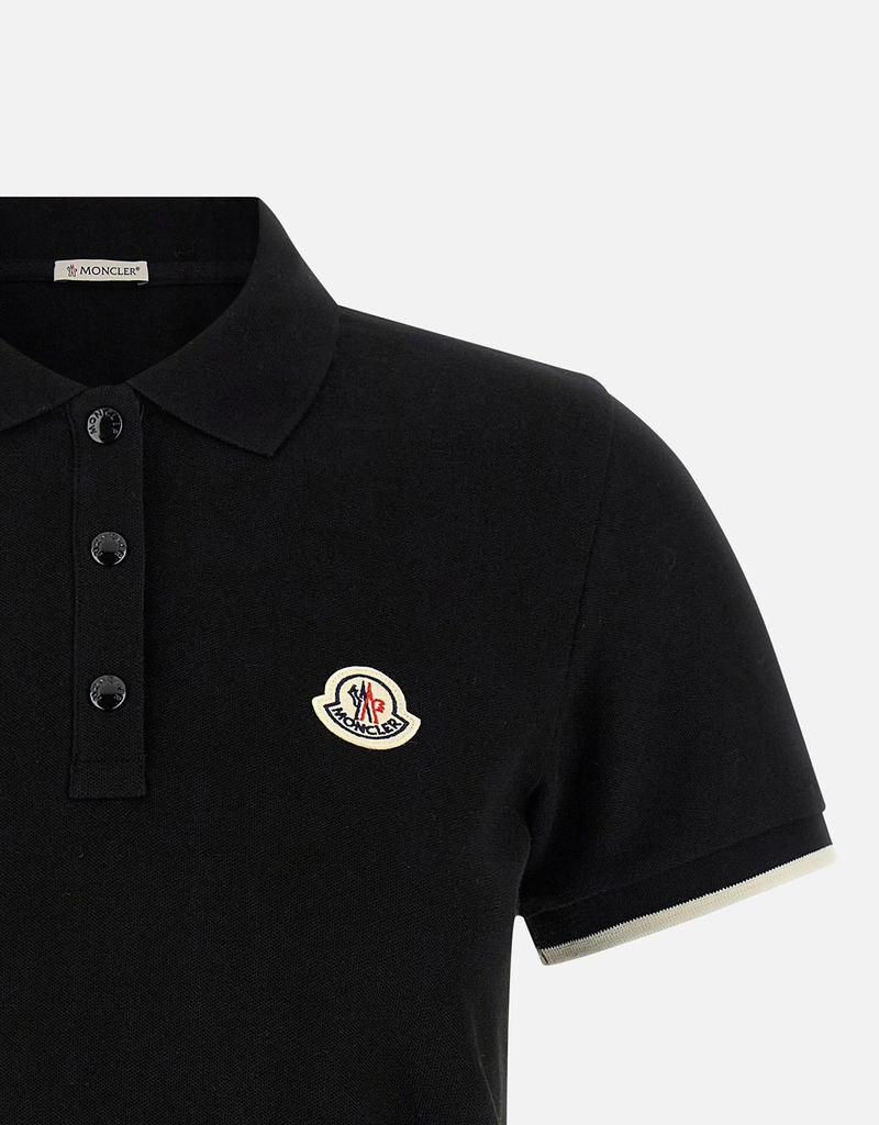 Moncler ロゴ コットンピケ ポロシャツ (すべての新品) IFCHIC.COM