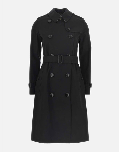 Burberry ブラックギャバジントレンチコート (すべての新品) IFCHIC.COM