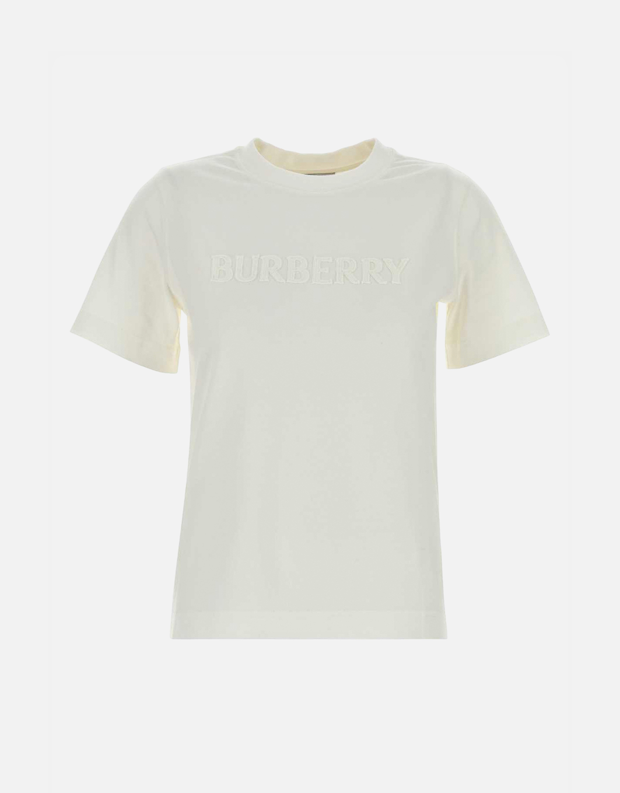 Burberry ホワイトコットンTシャツ (すべての新品) IFCHIC.COM