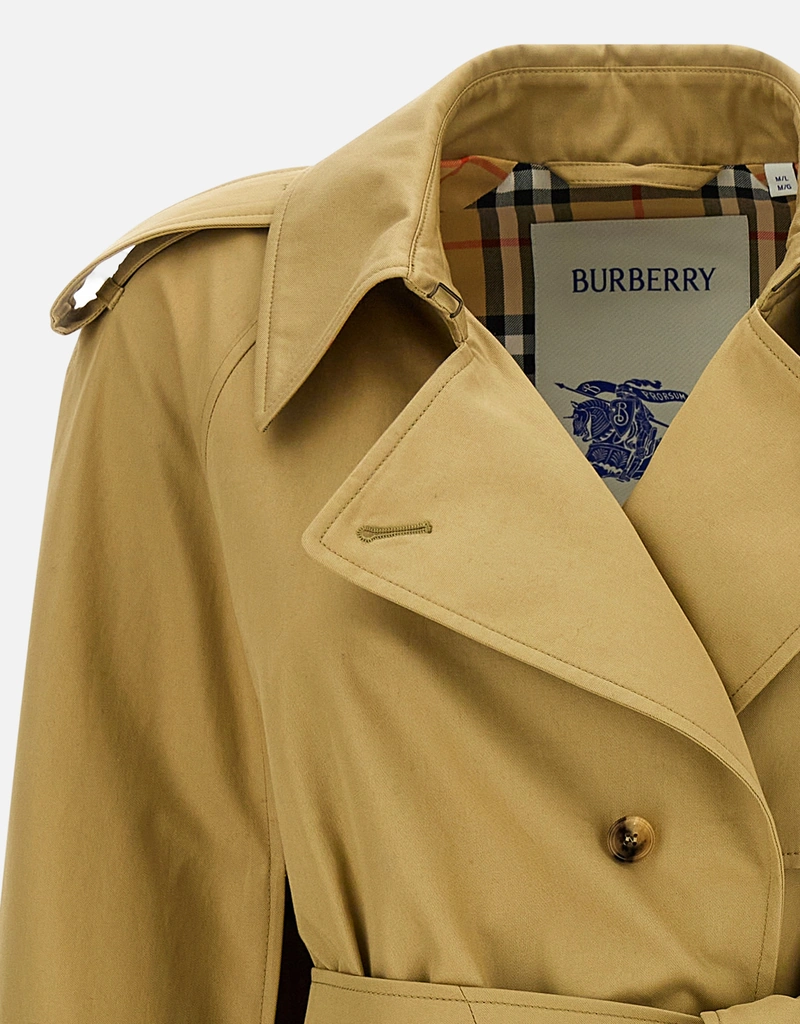 Burberry Bellemont コットン ダブルブレスト チェック ケープ (すべて