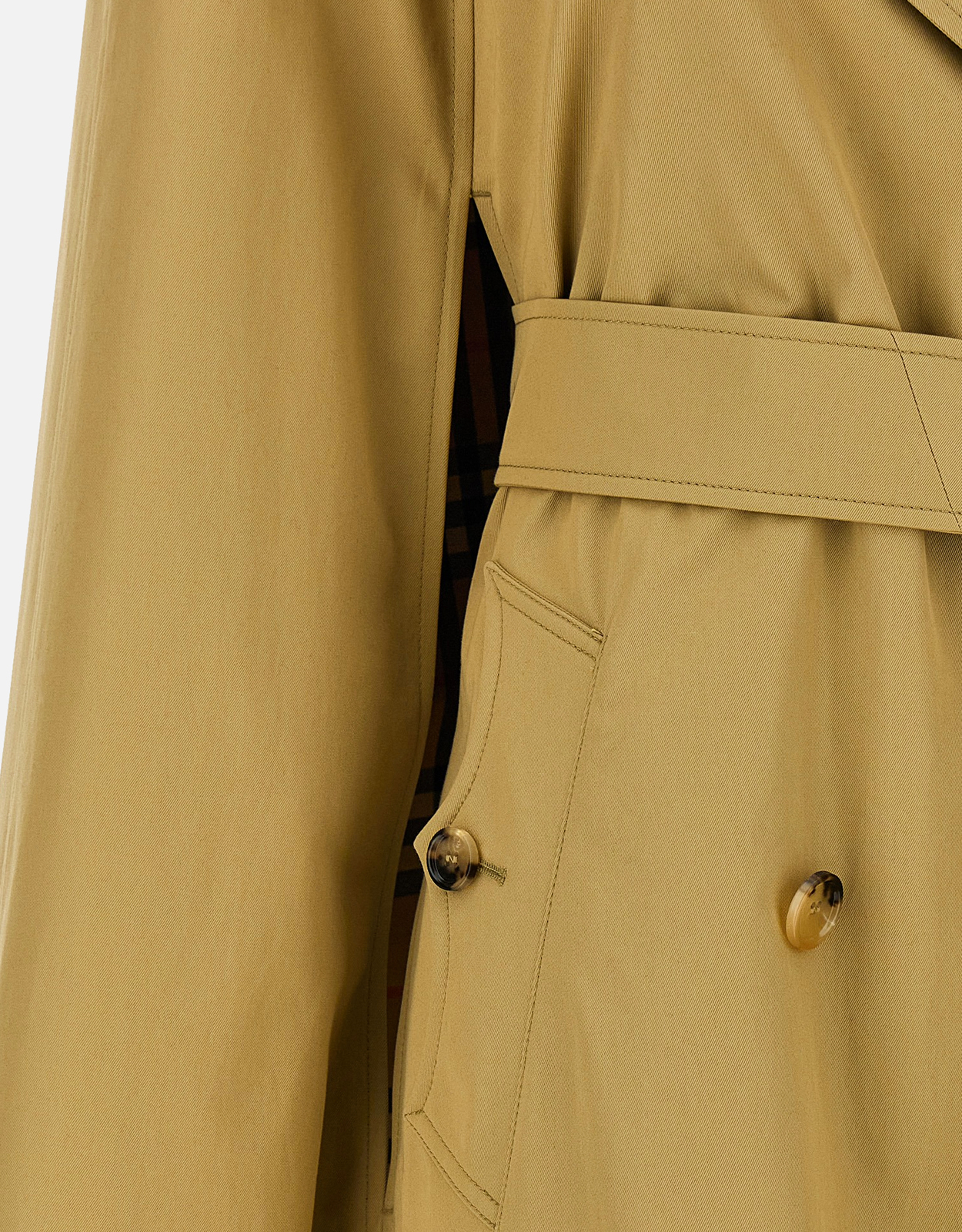 Burberry Bellemont コットン ダブルブレスト チェック ケープ (すべて