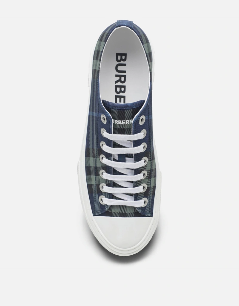 Burberry メンズ ブルーチェック ナイロンスニーカー () IFCHIC.COM