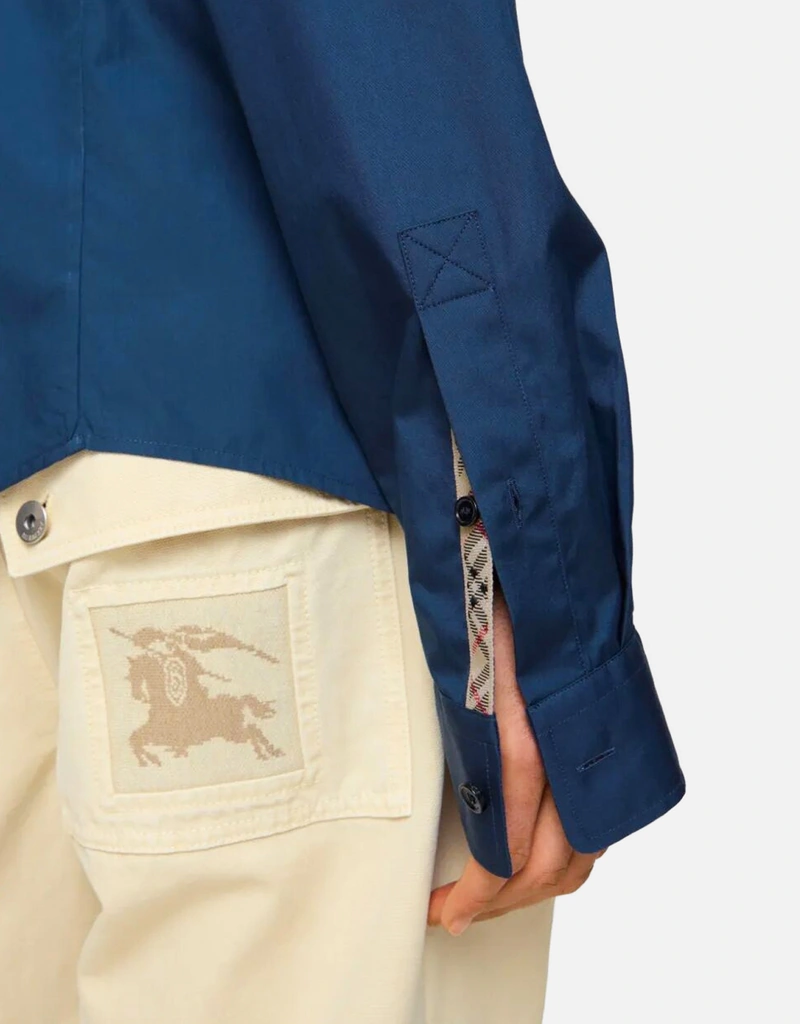 Burberry メンズレギュラーフィットコットンポプリンシャツ (すべての