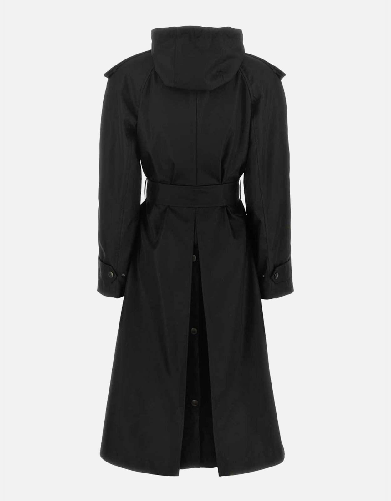 Burberry トレンチコート ナイロン 黒 ベルト シャドーチェック