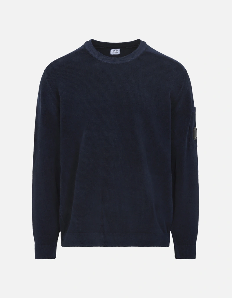 C.P. Company Men's Cotton Chenille Lens Regular Fit Sweater (All