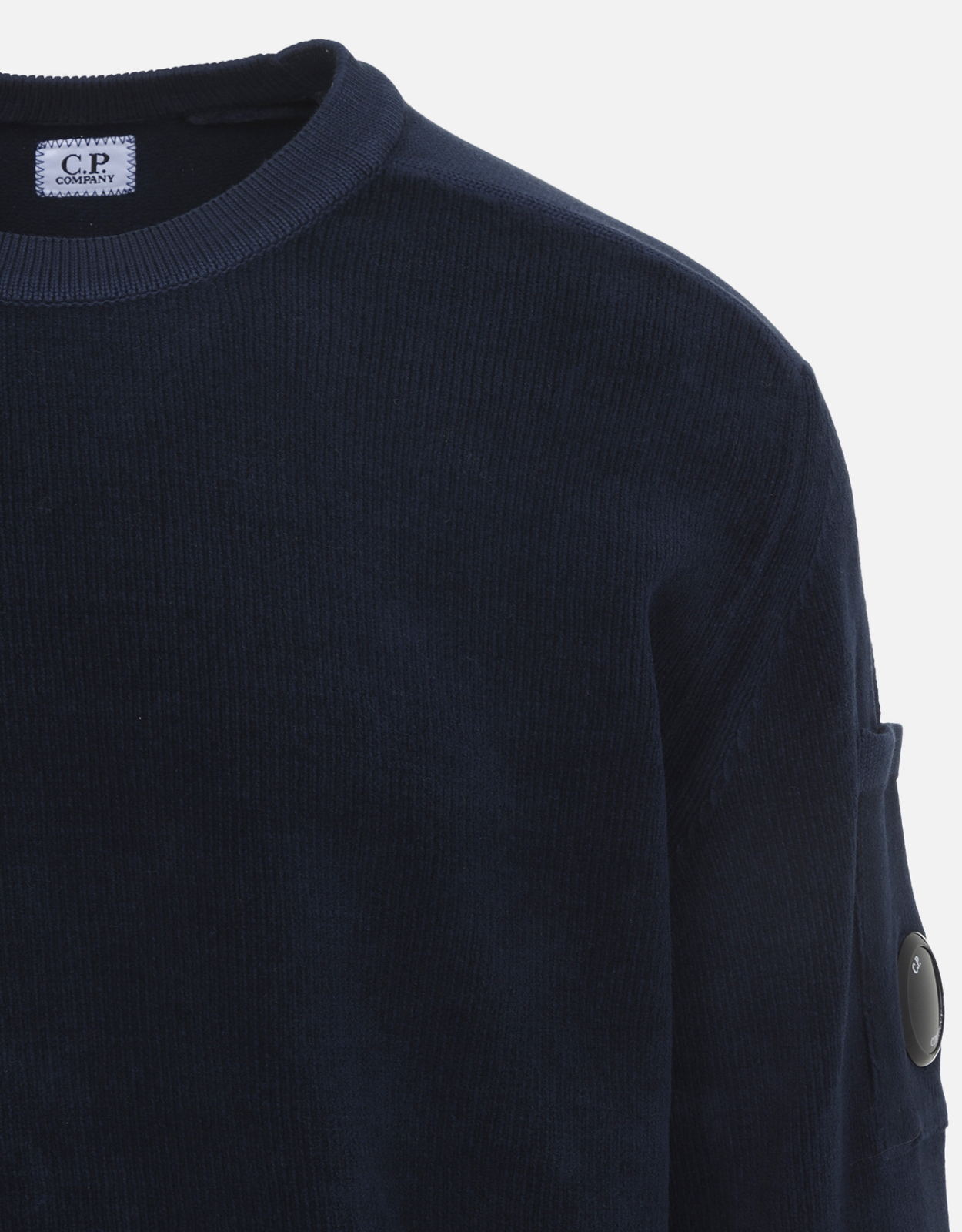 C.P. Company Men's Cotton Chenille Lens Regular Fit Sweater (All