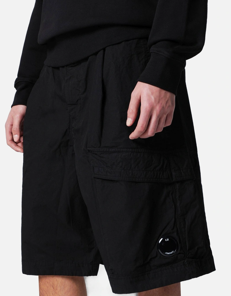 C.P. Company メンズ Micro-Reps ボクシーレンズコットンショーツ