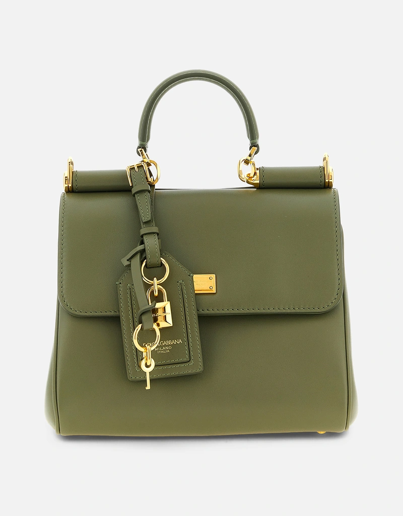 DOLCE & GABBANA カーキ ベレー帽 収納袋付き 2回使用しました Dolce & Gabbana My Sicily 小型カーフスキンハンドバッグ () IFCHIC.COM