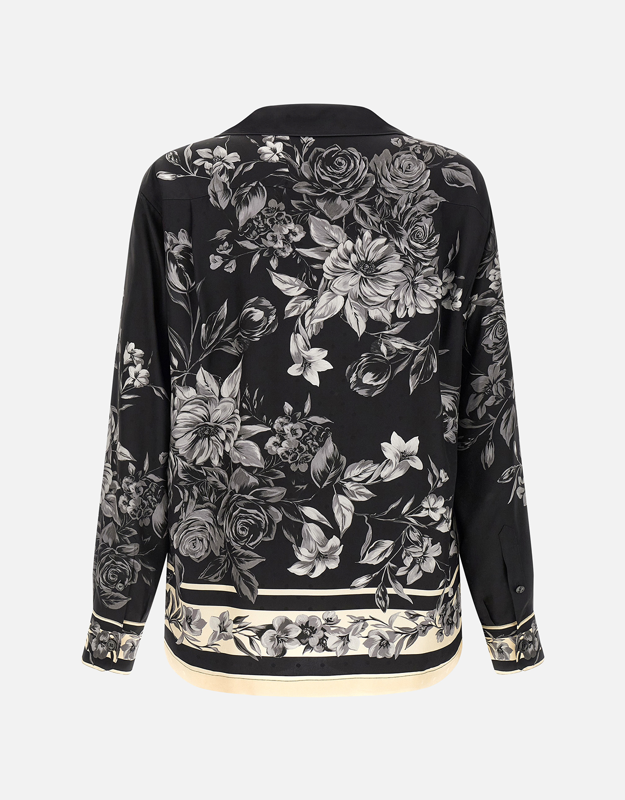 Dolce & Gabbana メンズブーケフラワープリントジャカードシルクツイル