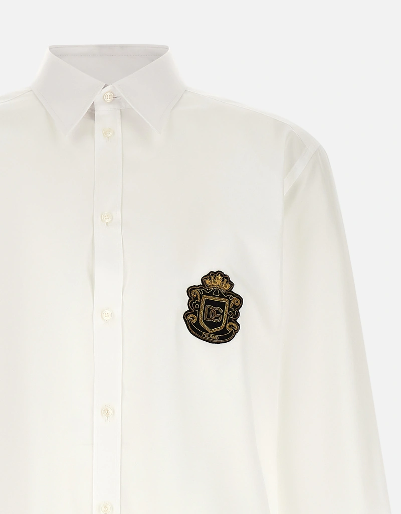 gold satin formal dress Vintage Dolce & Gabbana Gold Striped Long-sleeved Shirt main image 0
