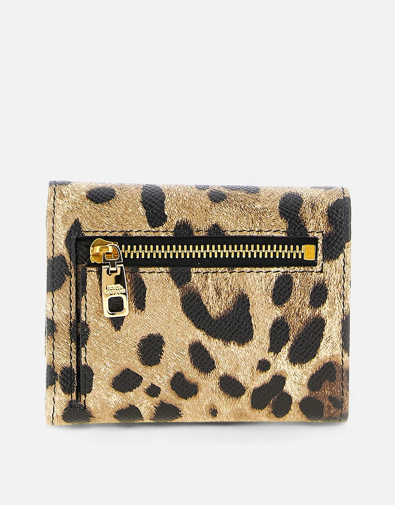 Dolce & Gabbana レオパード柄ドーフィンカーフスキン財布 () IFCHIC.COM