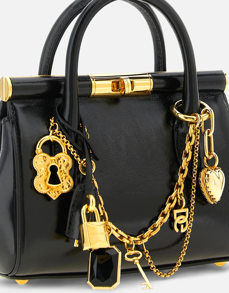 Dolce & Gabbana マルレーネ ミニ カーフスキン レザー ハンドバッグ