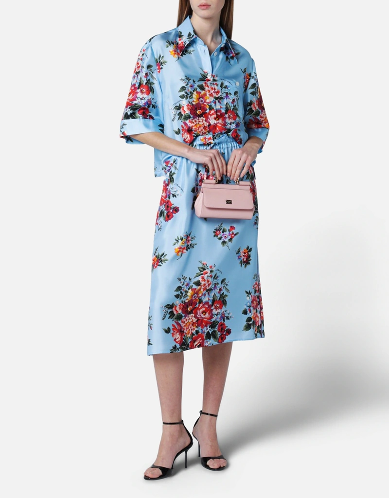 Dolce & Gabbana シルクツイルフローラルプリントシャツ (トップス