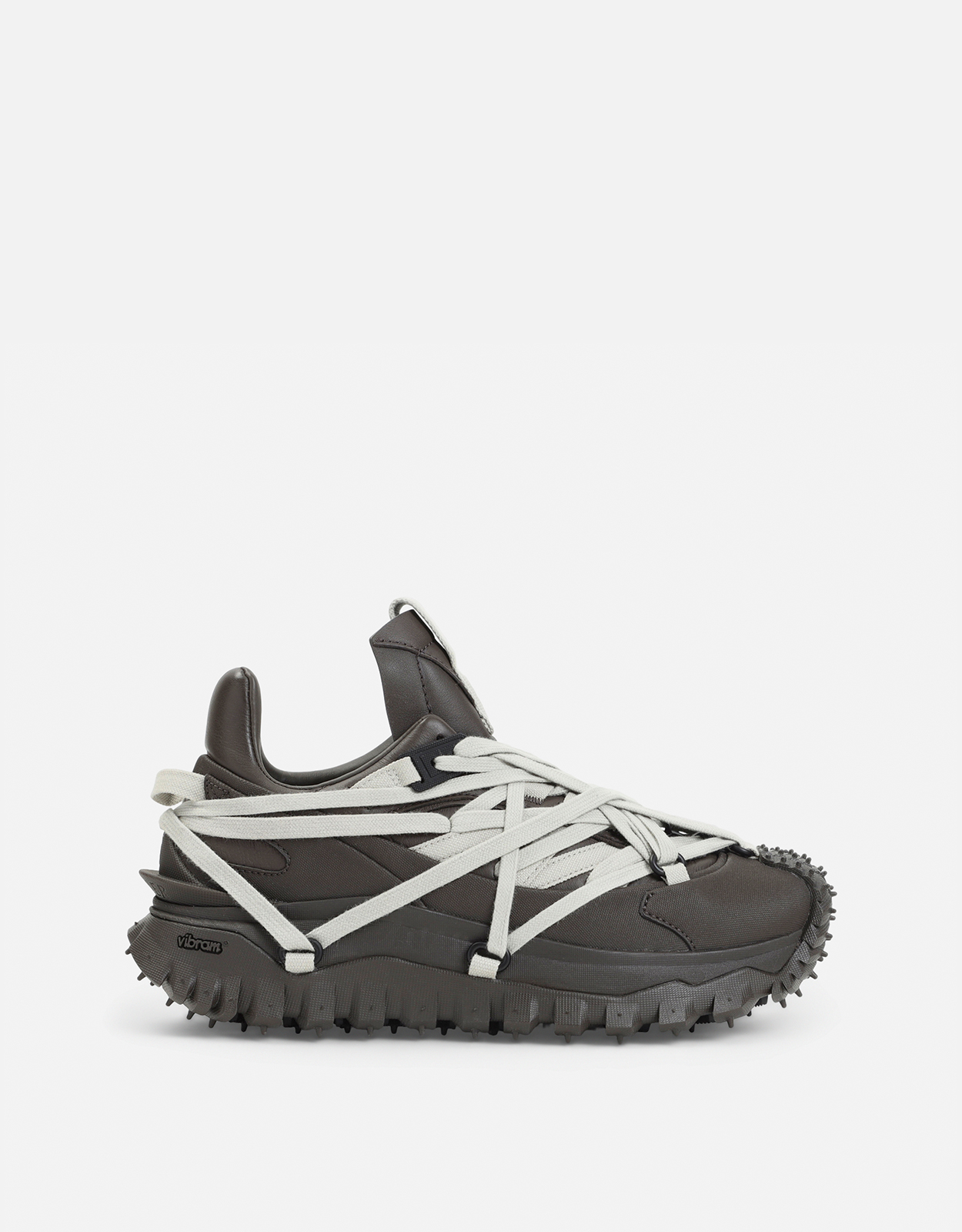 Moncler Unisex Trailgrip Megalace Leather Sneakers (All New In