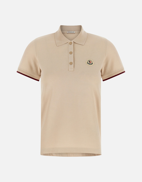 Moncler コットンピケ ロゴパッチ ポロシャツ (すべての新品) IFCHIC.COM