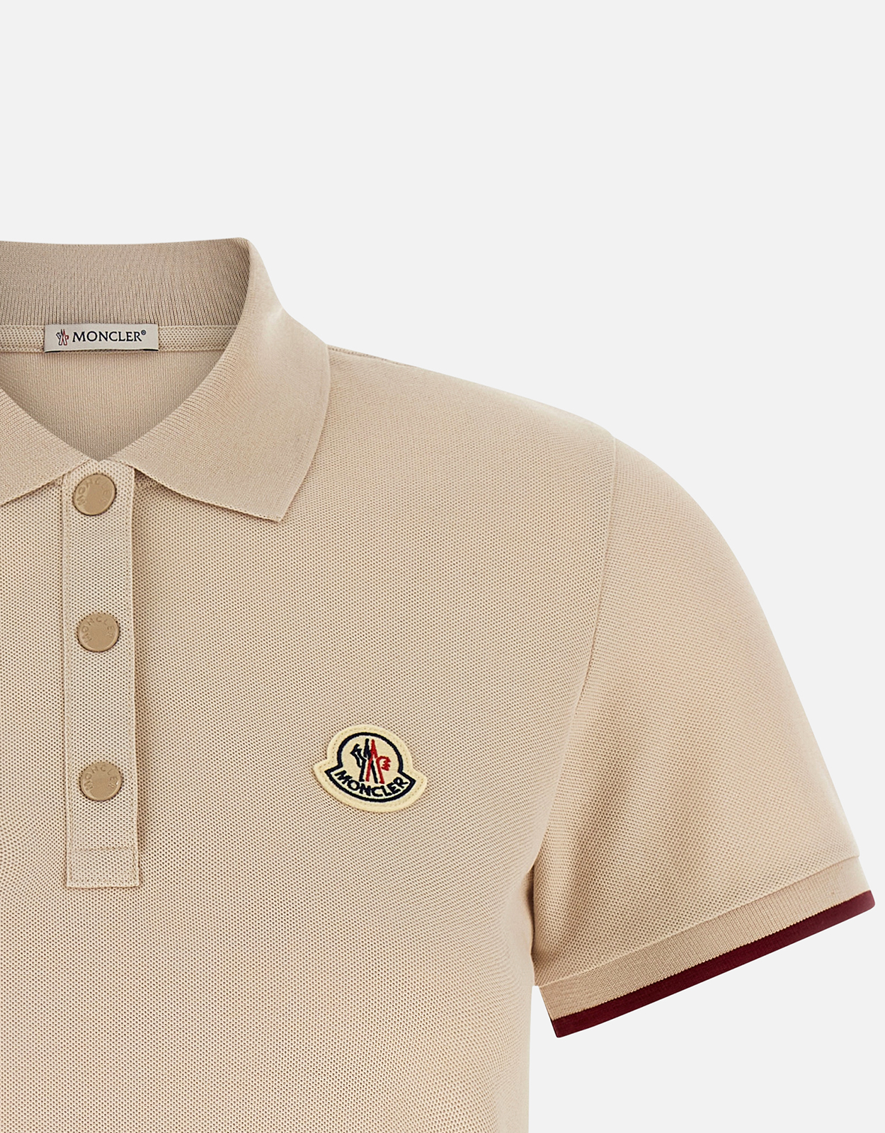 Moncler コットンピケ ロゴパッチ ポロシャツ (すべての新品) IFCHIC.COM