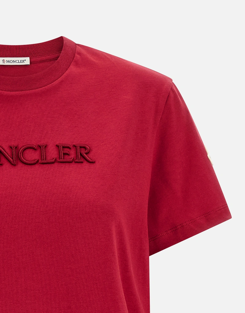 Moncler Logo Embroidery Cotton Jersey T-Shirt (All New In) IFCHIC.COM