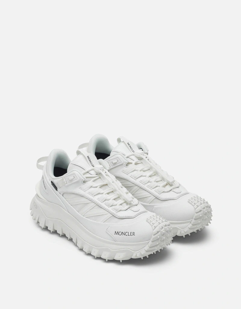 Moncler ホワイトトレイルグリップナイロンスニーカー (すべての新品