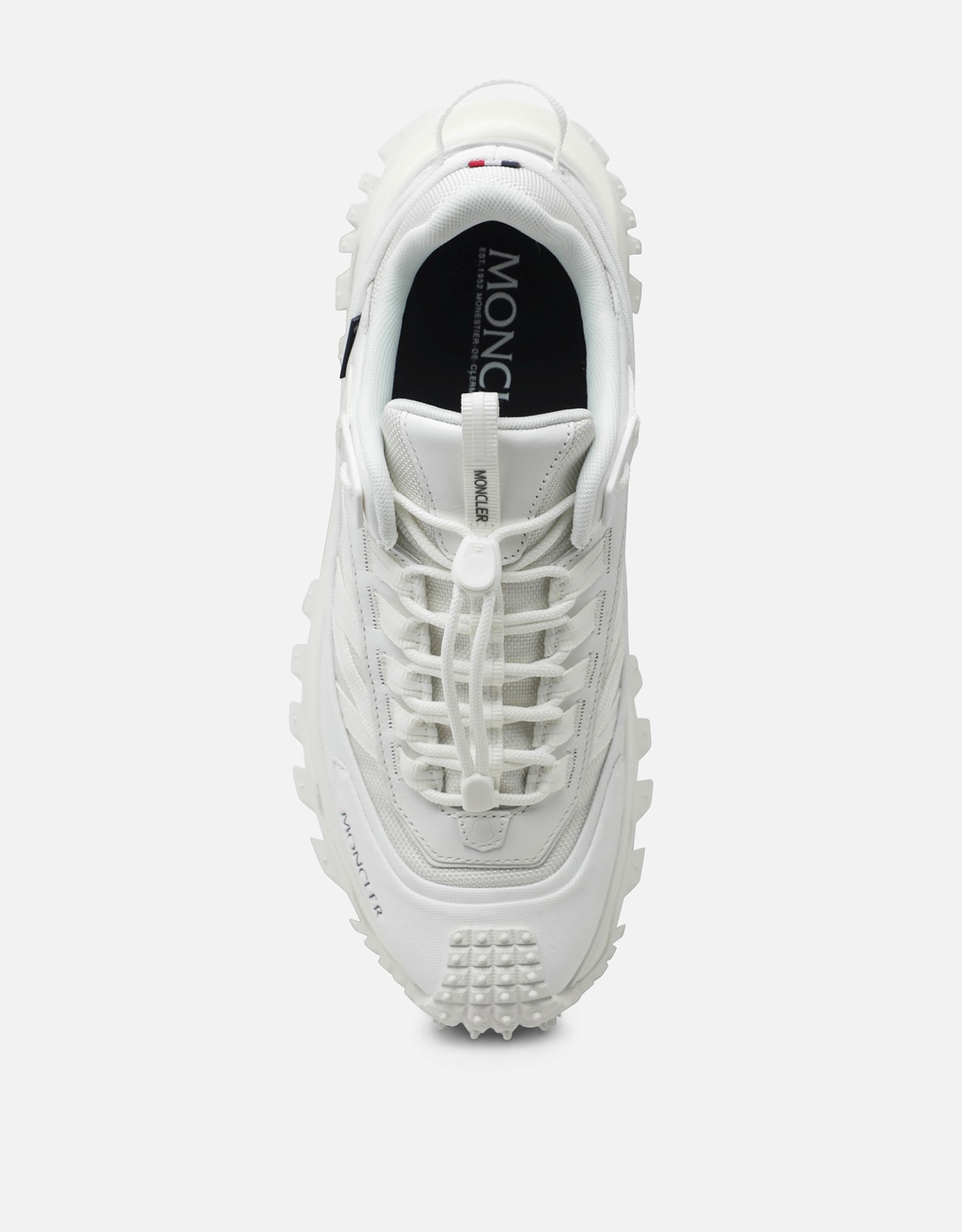 Moncler ホワイトトレイルグリップナイロンスニーカー (すべての新品