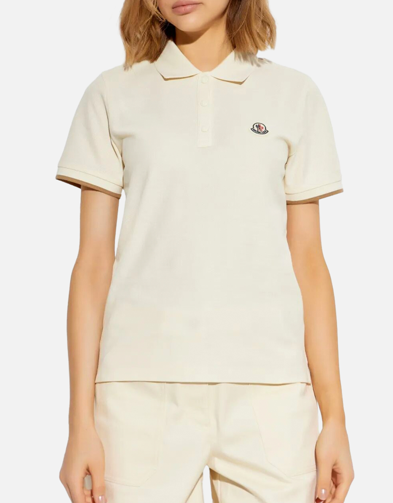 Moncler ロゴコットンピケポロシャツ (すべての新品) IFCHIC.COM