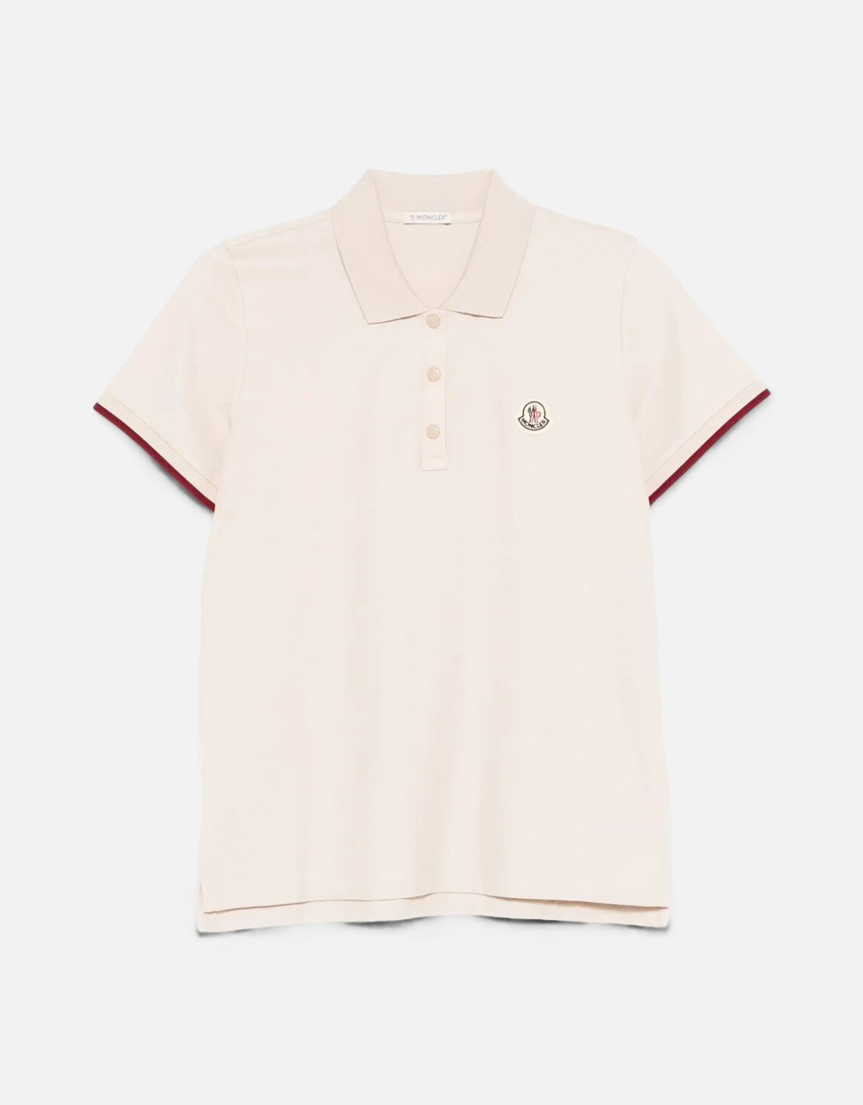 MONCLER スリムフィット ポロシャツ MONCLER スリムフィット ポロシャツ ホワイト L Slim Fit 【公式通販】