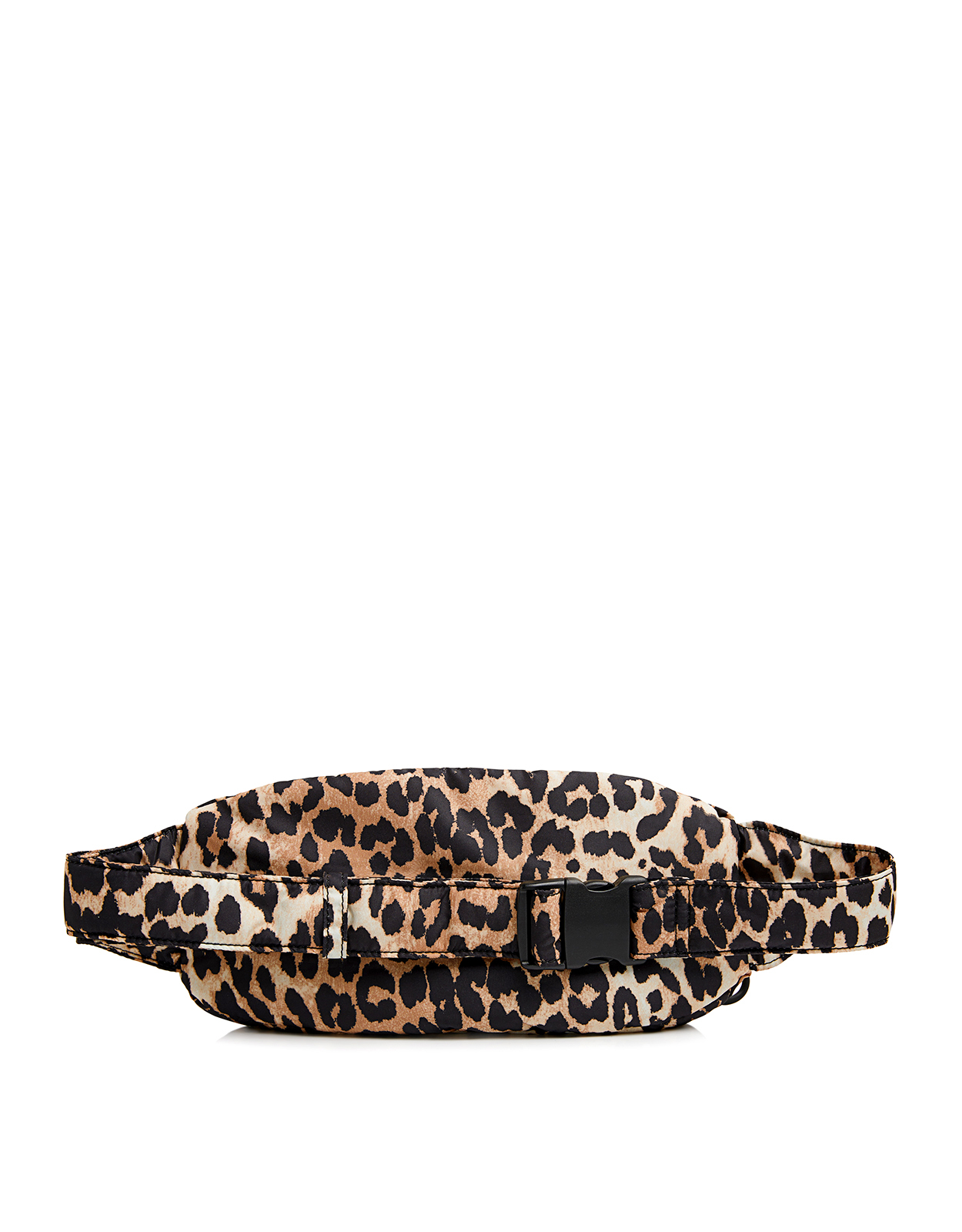 ganni leopard fanny pack