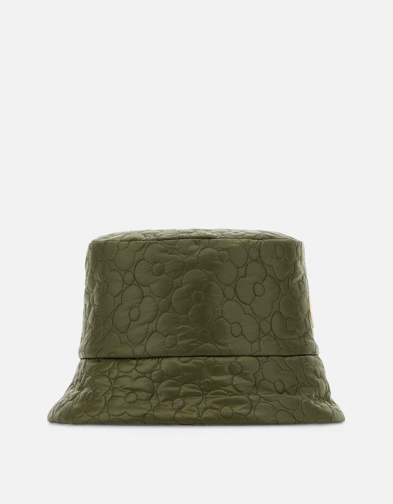 MONCLER ロゴパッチバゲット帽子リバーシブル Moncler リバーシブルパッド入りバケットハット () IFCHIC.COM