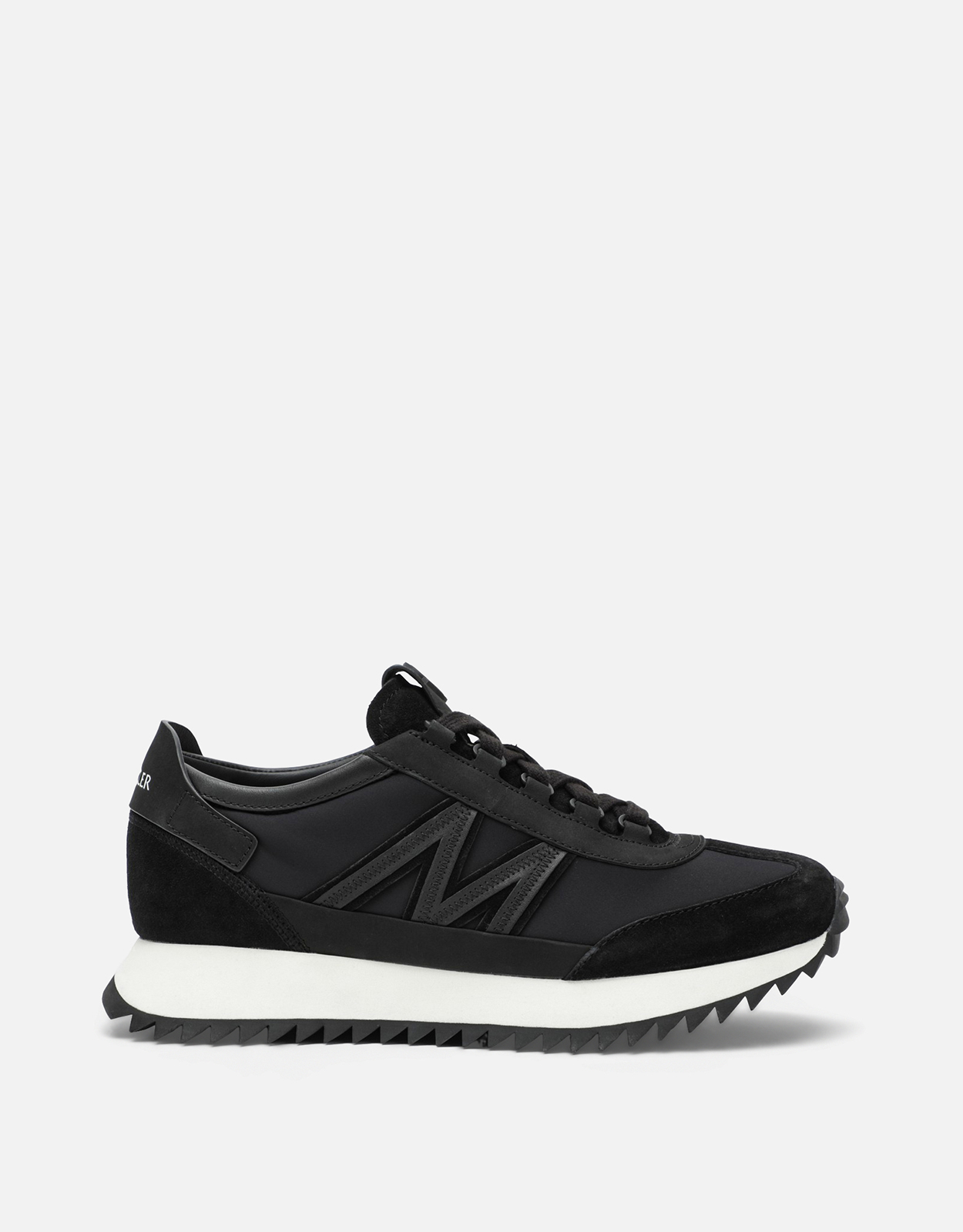 MONCLER Moncler Pacey2 Sneakers In Black Suede And Nubuck - IT 36　モンクレール Pacey2 スニーカー ブラック スエード & ヌバック - IT 36