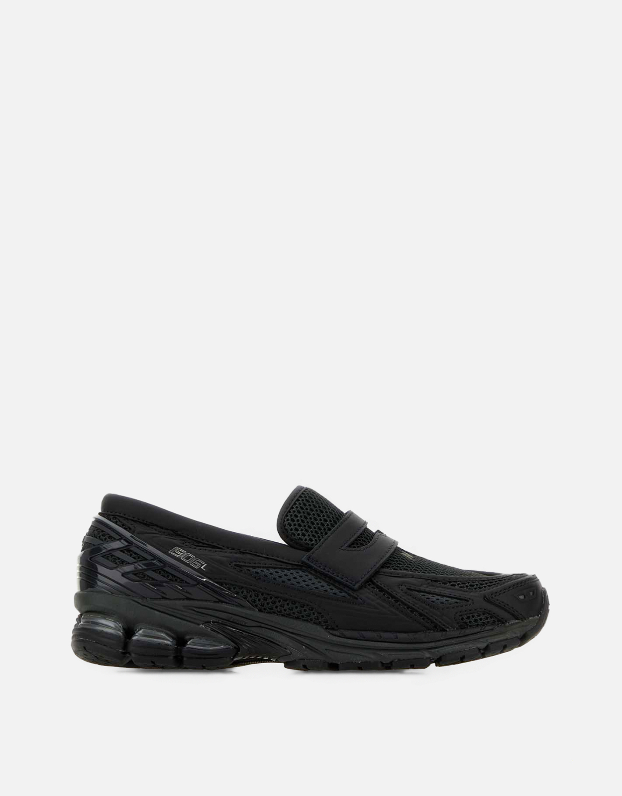 New Balance ブラックローファー New Balance ユニセックス ブラック メッシュ ローファー () IFCHIC.COM