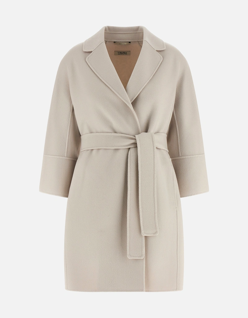 S Max Mara ショートバージンウールコクーンローブコート (すべての