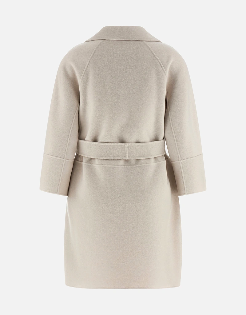 S Max Mara ショートバージンウールコクーンローブコート (すべての
