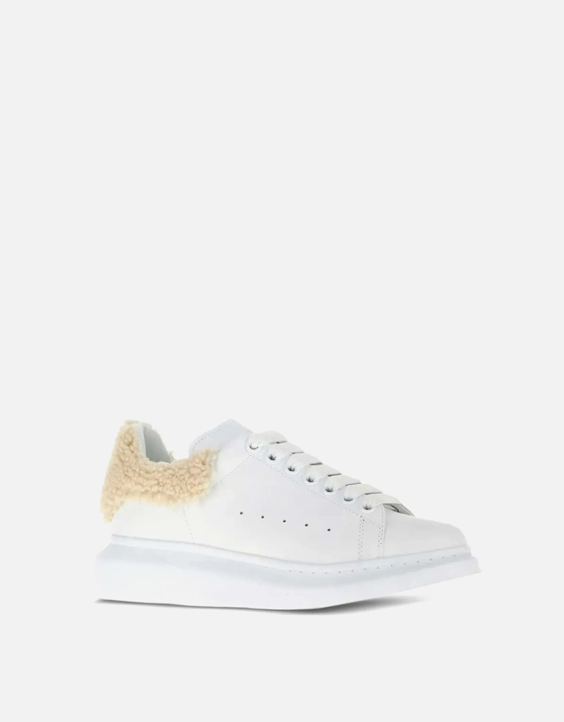 Alexander McQueen オーバーサイズホワイトカーフレザースニーカー