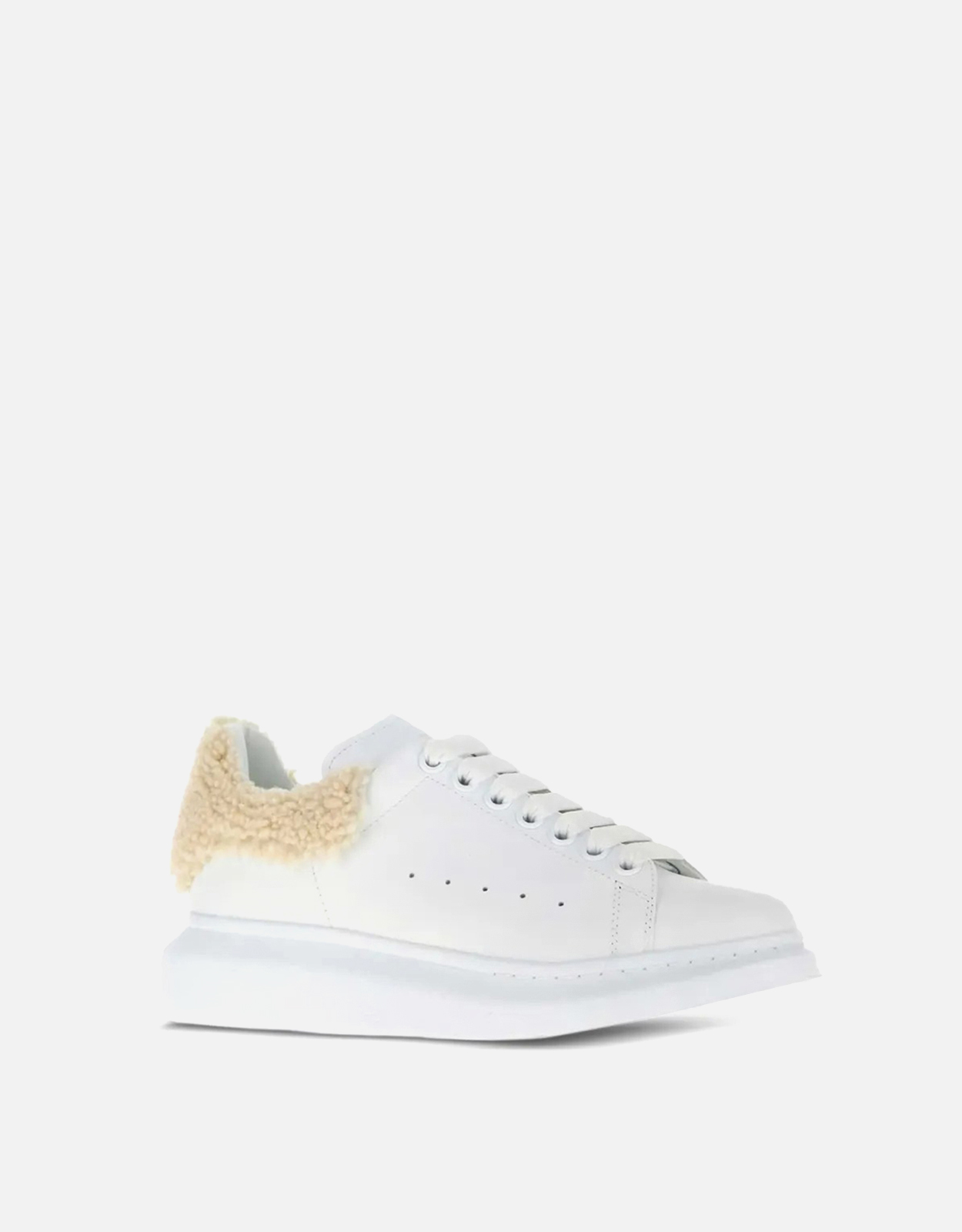 Alexander McQueen オーバーサイズホワイトカーフレザースニーカー