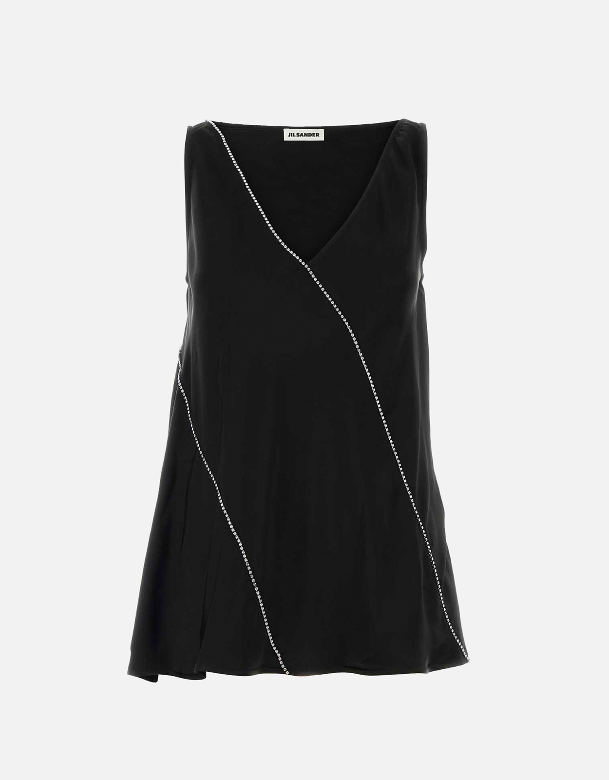 Jil Sander Vネック装飾トップ (すべての新品) IFCHIC.COM