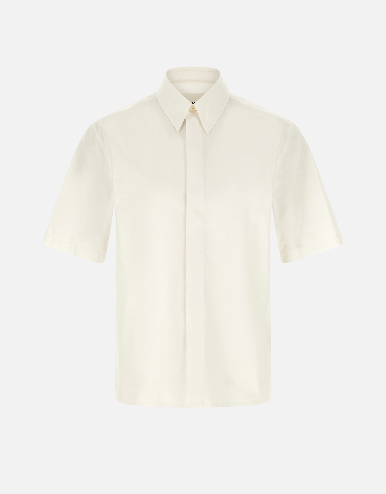 Jil Sander メンズロゴ刺繍コットンシャツ (すべての新品) IFCHIC.COM