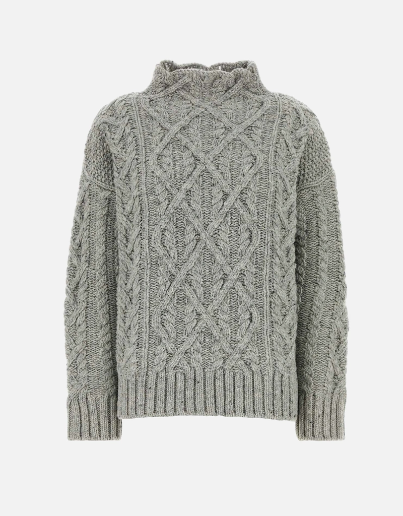 Jil Sander バージンウールグレーニット (すべての新品) IFCHIC.COM