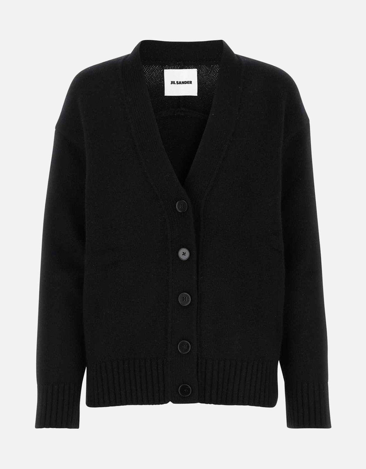 Jil Sander カシミヤ混紡Vネックリラックスフィットカーディガン