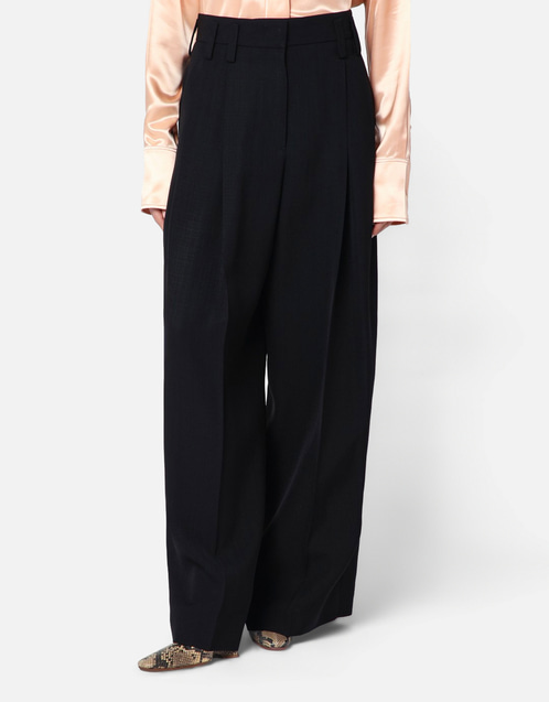 Jil Sander シルク混紡 ボリューム ハイウエスト パンツ (パンツ