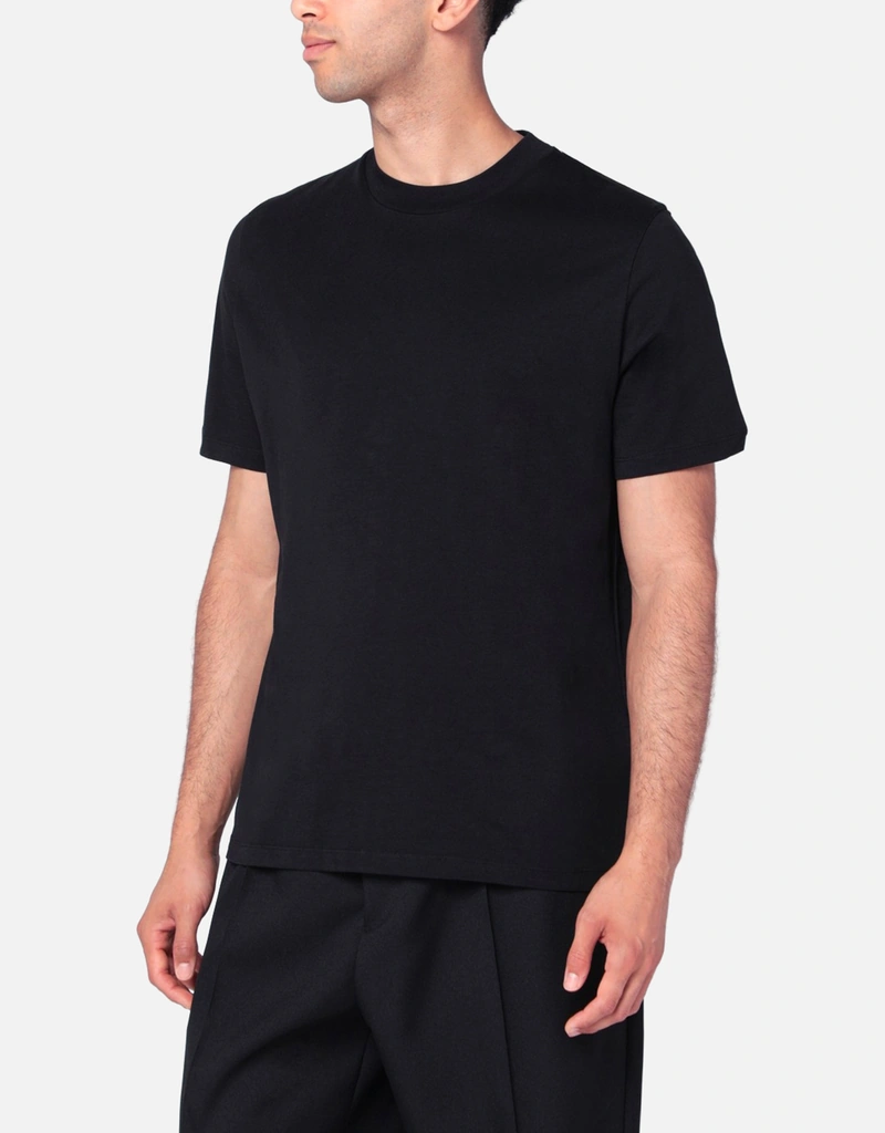 JIL SANDER クルーネックT 黒 Size L Jil Sander メンズコットンリラックスフィットボクシークルーネックT