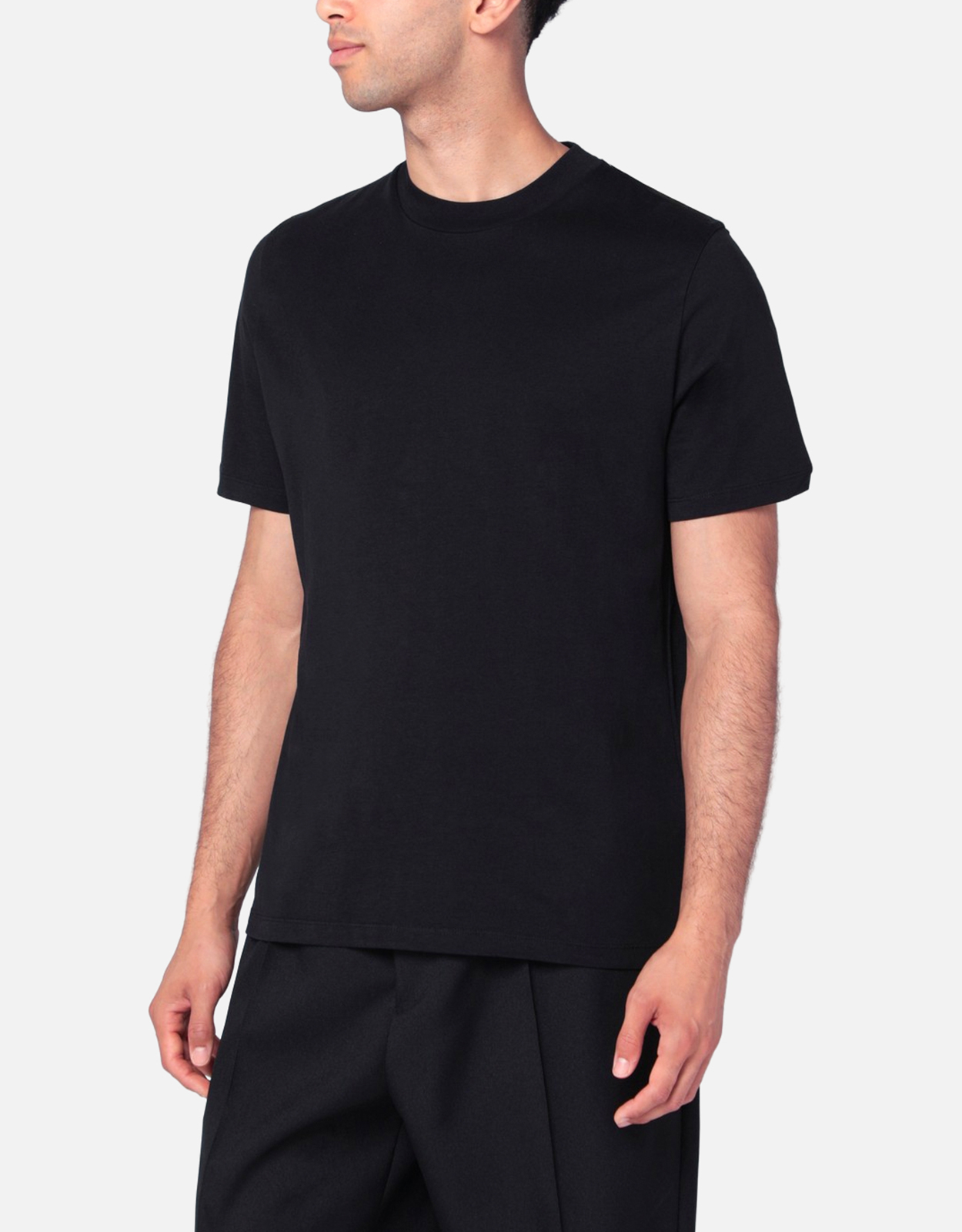 Jil Sander メンズコットンリラックスフィットボクシークルーネックT