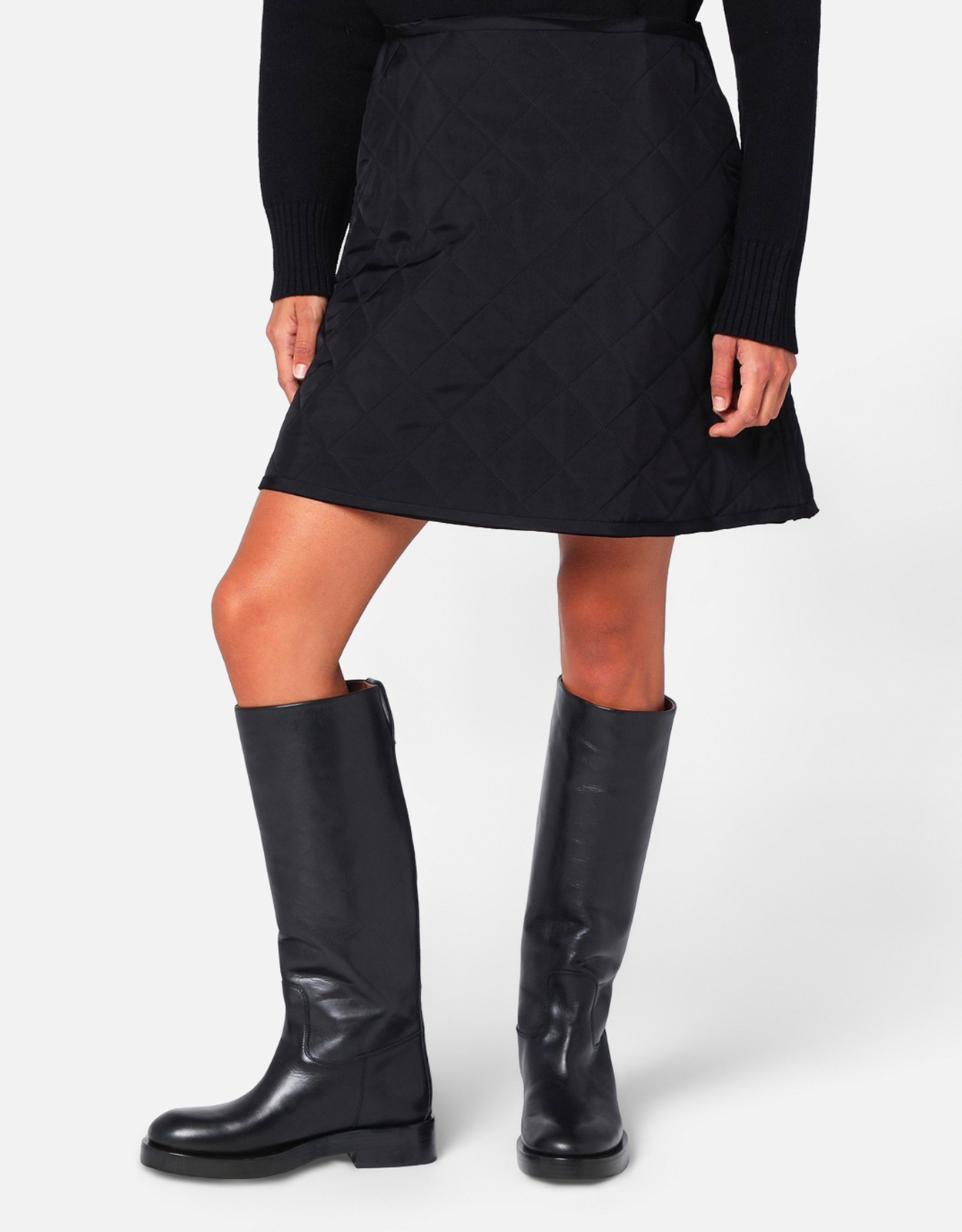 Jil Sander Jil Sander Quilted Viscose Skirt - FR 36　ジル・サンダー キルティング ビスコース スカート - FR 36